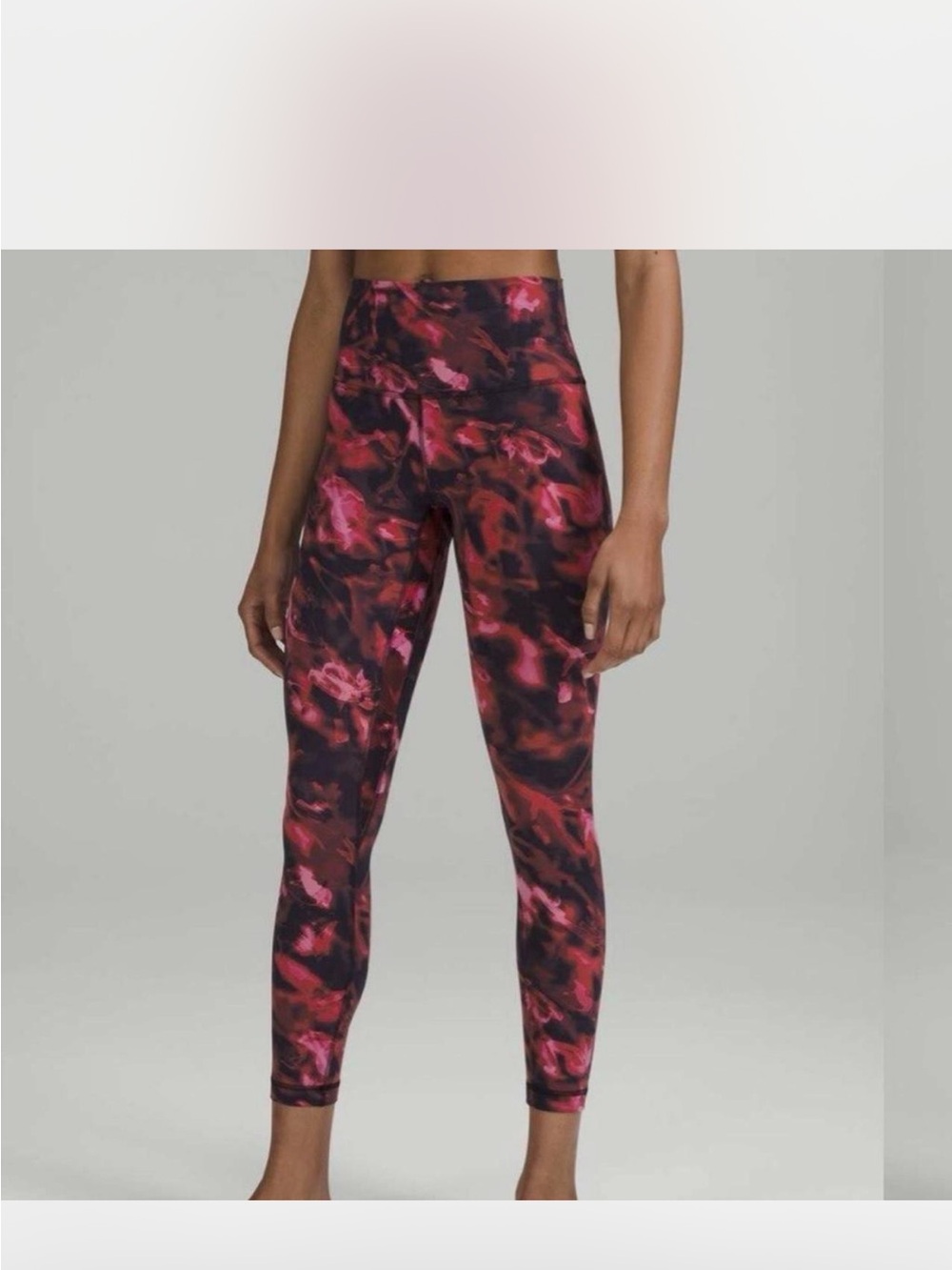 Lululemon Align 28” High Rise Legging Pant in Intensity Pink Blossom sz 2